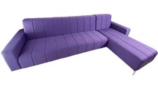 Colțar Fix Pixie, 200x180x75cm, 5 locuri, Luna 65 Purple , în formă de 