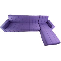 Colțar Fix Pixie, 200x180x75cm, 5 locuri, Luna 65 Purple , în formă de "L", dreapta, Glasspandoor - 3