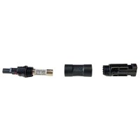 Conector MC4 cu siguranta fuzibila 10x38mm, 10A, 1000V DC, pentru sisteme solare fotovoltaice, IP67, Ebasee - 1