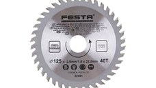 FESTA Lamă de ferăstrău pentru lemn 125 x 22,2 x 1,8 mm / 40T