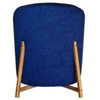 Fotoliu Royal, 75x80x85cm, Velur 08 Blue, Glasspandoor - 6