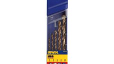 IRWIN Set de burghie 5 piese HSS Co cilindric (4-5-6-8-10 mm)