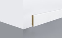 Plinta Mdf, alba, 240 x 1.8 x 10 cm, Cubic, P100C.01, Egger - 1