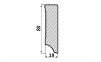 Plinta Mdf, alba, 240 x 1.8 x 8 cm, Cubic, P80C.01, Egger - 4