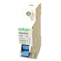 Siguranta automata tip intreruptor 1P, 16A, 250V, EBS1Z-63, Ebasee - 2