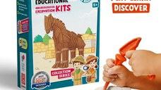 Arkerobox - Set arheologic educational si puzzle 3D, Grecia Antica, Calul Troian