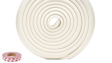 Banda protectie subtire extra lunga 5 m cu 8 coltare incluse, 2.3x0.9x500 cm, Alb fildes