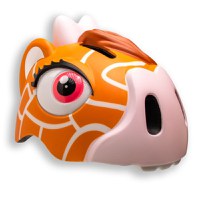 Casca protectie pentru copii, model 3D, dimensiune reglabila 49-55 cm, 2-7 ani, Giraffe Maro - 1