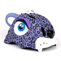 Casca protectie pentru copii, model 3D, dimensiune reglabila 49-55 cm, 2-7 ani, Leopard Mov - 1