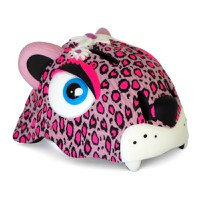 Casca protectie pentru copii, model 3D, dimensiune reglabila 49-55 cm, 2-7 ani, Leopard Roz - 1