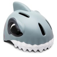 Casca protectie pentru copii, model 3D, dimensiune reglabila 49-55 cm, 2-7 ani, Shark Gri - 1