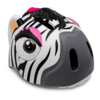 Casca protectie pentru copii, model 3D, dimensiune reglabila 49-55 cm, 2-7 ani, Zebra Negru-Alb - 1