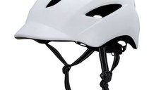 Casca sport de protectie, pentru ciclism, dimensiune reglabila, model Aero, Alb mat