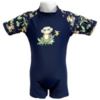 Costume de Baie Inot pentru bebelusi si copii, Protectie Soare UPF50+, Navy Jungle, Diverse marimi - 1