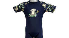 Costume de Baie Inot pentru bebelusi si copii, Protectie Soare UPF50+, Navy Jungle, Marimea 0