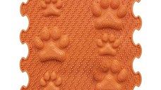 Covoras ortopedic pentru masaj, 1 piesa, model Lucky Paws, Portocaliu