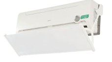 Deflector pentru protectie curent aer conditionat, Empria, ajustabil pe 4 niveluri, retractabil, Alb