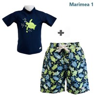 PACHET: BERMUDE + TRICOU, BANZ, Turttle, Marimea 1 - 1