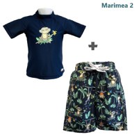 PACHET: BERMUDE + TRICOU, Navy Jungle, Marimea 2 - 1