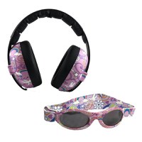 Pachet Combo, Casti Antifonice Banz copii + Ochelari de Soare Protectie UV, 3 - 36 luni, Peace - 1