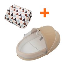 PACHET: Cosulet Baby Nest Cappuccino + Perna de alaptare, Romb, Empria - 1