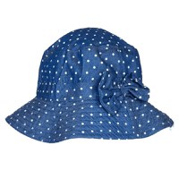 Palarie Bebelusi Bucket, Protectie Solara UPF50+, Blue Dots, 6 - 24 luni - 1