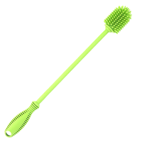 Perie din silicon pentru biberoane, sticle, pahare, fara BPA, sterilizabila, Empria, Verde - 1