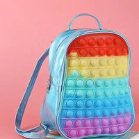 Rucsac ghiozdan prescolari, Empria, Pop It, Antistres, Rainbow - 1