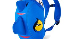 Rucsac pentru copii, model 3D cu Dragon, bretele ajustabile, Bleu