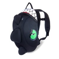 Rucsac pentru copii, model 3D cu Dragon, bretele ajustabile, Negru - 1