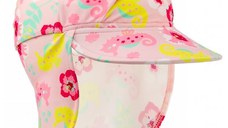 Sapca protectie soare cu protectie gat, Floral Pink, Diverse marimi