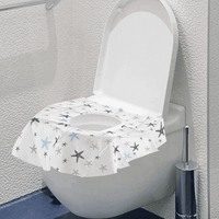 Set 10 protectii igienice de unica folosinta pentru colac toaleta - 1