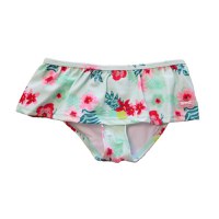 Slip copii - Chilotei pentru Inot, Protectie Soare UPF50+, Floral Mint, Marimea 0 - 1