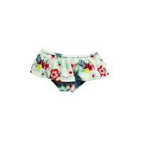 Slip copii - Chilotei pentru Inot, Protectie Soare UPF50+, Floral Mint, Marimea 6 - 1