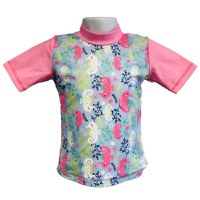 Tricou Protectie UV Copii, Protectie Solara UPF50+, Sea Horse, Marimea 0 - 1