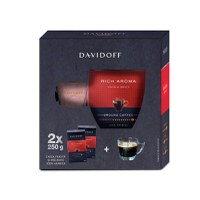 Pachet cafea macinata Davidoff Rich Aroma 2x250g cu ceasca - 1