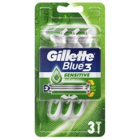 Aparat de Ras cu 3 Lame - Gillette Blue 3 Sensitive, 3 buc - 1