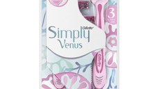 Aparat de Ras cu 3 Lame pentru Femei - Gillette Venus Simply Smooth, 4 buc