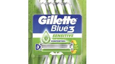 Aparat de Ras cu 3 Lame pentru Piele Sensibila - Gillette Blue 3 Sensitive, 8 buc