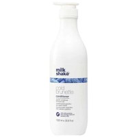 Balsam pentru Neutralizarea Tonurilor de Rosu sau Portocaliu pentru Par Brunet/ Saten - Milk Shake Cold Brunette Conditioner, 1000 ml - 1