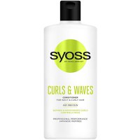 Balsam pentru Par Cret sau Ondulat - Syoss Professional Performance Japanese Inspired Curls &amp; Waves Conditioner for Wavy &amp; Curly Hair, 440 ml - 1