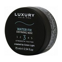 Ceara pentru Definirea Parului - Water Fix Defining Wax Luxury Hair Pro, Factor de Fixare 3, Green Light, 75 ml - 1