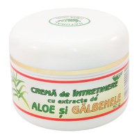 Crema de Intretinere cu Extracte de Aloe si Galbenele Abemar Med, 50g - 1