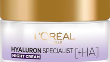 Crema de Noapte Antirid - L'Oreal Paris Hyaluron Specialist +HA, Replumping Moisturizing Care Night Cream Mask, 50 ml