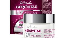 Crema Lift Hidratanta de Zi, cu SPF 10 - Gerovital H3 Evolution Moisturizing Lifting Day Care with SPF 10, 50ml