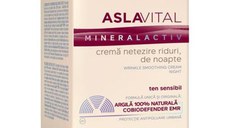 Crema Netezire Riduri, de Noapte - Aslavital Mineralactiv Wrinkle Smoothing Cream Night, 50ml