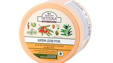 Crema Nutritiva pentru Maini Uscate cu Uleiuri de Cocos si Catina Zelenaya Apteka, 300ml