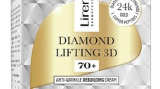 Crema reconstructie anti-rid 70+, pentru zi si noapte Lirene Diamond Lifting 3D, 50ml