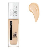 Fond de Ten - Maybelline Superstay Active Wear 30h Foundation, nuanta 22 Light Bisque, 30 ml - 1