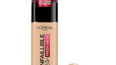 Fond de Ten Rezistent la Transfer - L'Oreal Paris Infaillible 24H Fresh Wear, nuanta 100 Linen, 30 ml